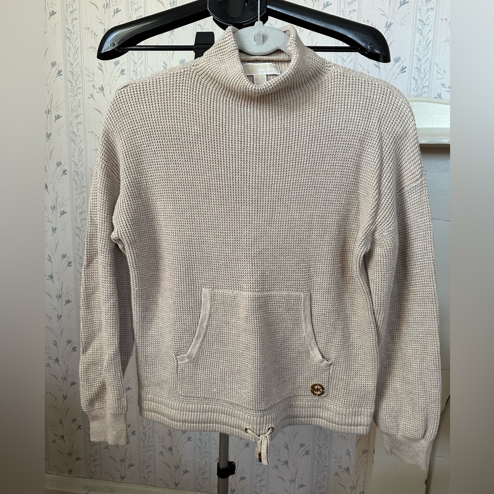 Michael Kors Tan Mock Neck Sweater